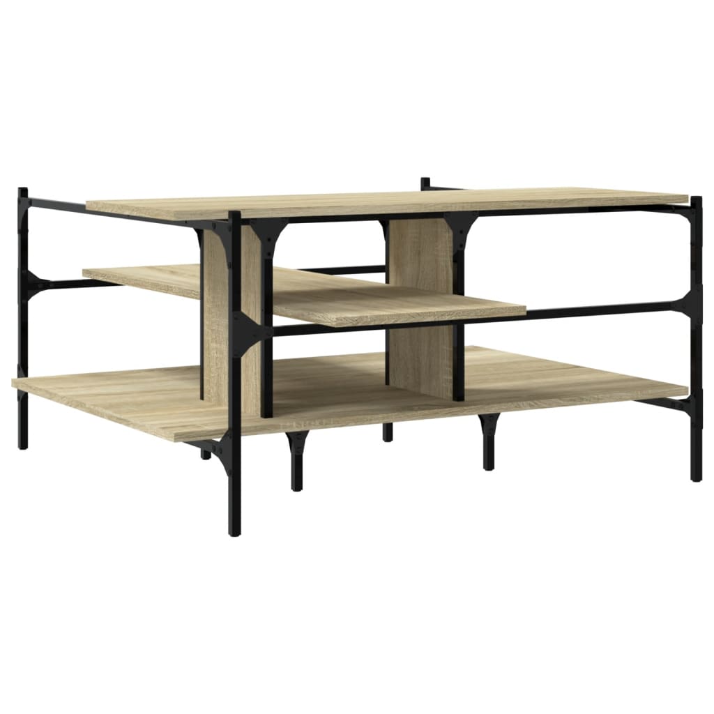 vidaXL Măsuță de cafea, stejar sonoma, 100x100x48,5 cm, lemn prelucrat vidaXL Măsuță de cafea, stejar sonoma, 100x100x48,5 cm, lemn prelucrat