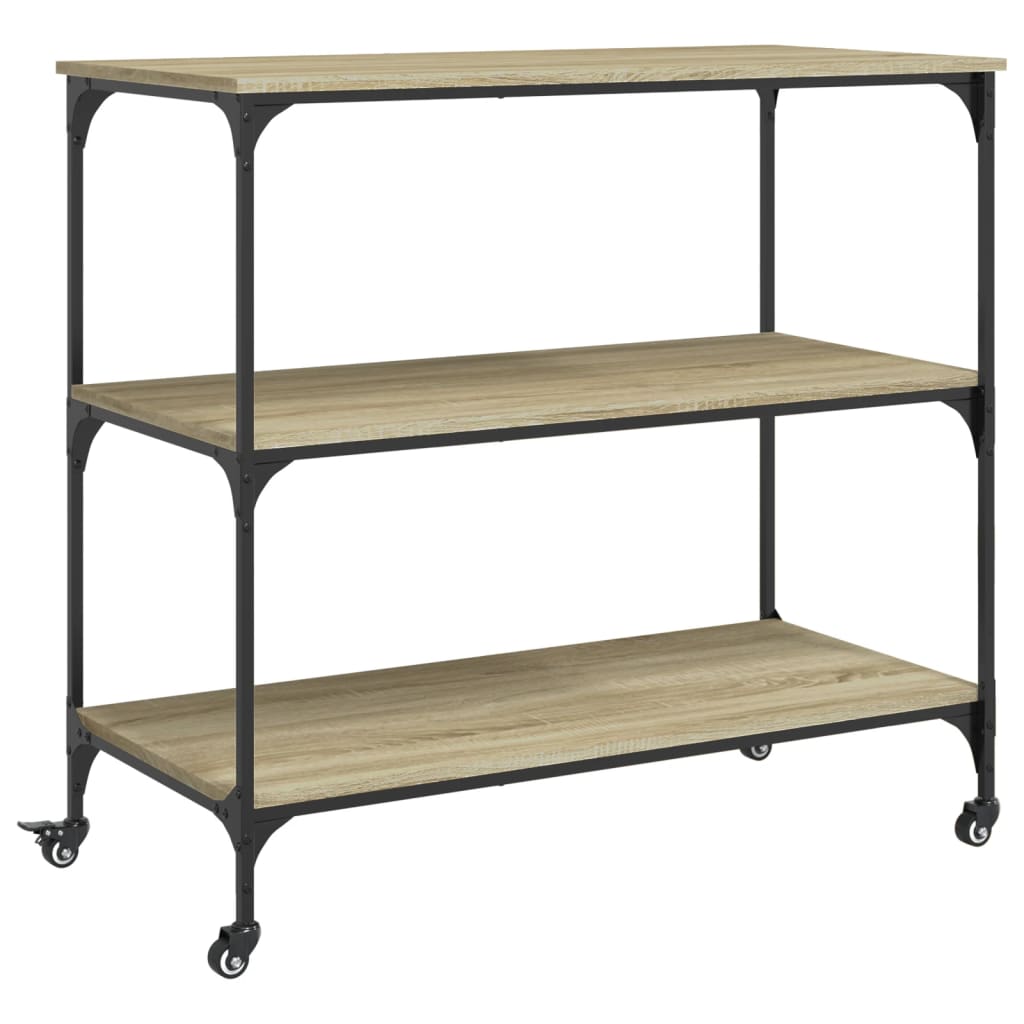 vidaXL Cărucior de bucătărie stejar sonoma 102x50x95 cm lemn vidaXL Cărucior de bucătărie stejar sonoma 102x50x95 cm lemn