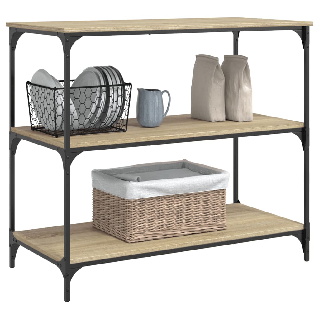 vidaXL Cărucior de bucătărie stejar sonoma 102x50x95 cm lemn vidaXL Cărucior de bucătărie stejar sonoma 102x50x95 cm lemn