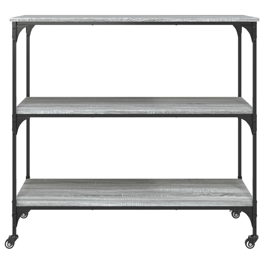 vidaXL Cărucior de bucătărie, gri sonoma 102x50x95 cm lemn prelucrat vidaXL Cărucior de bucătărie, gri sonoma 102x50x95 cm lemn prelucrat
