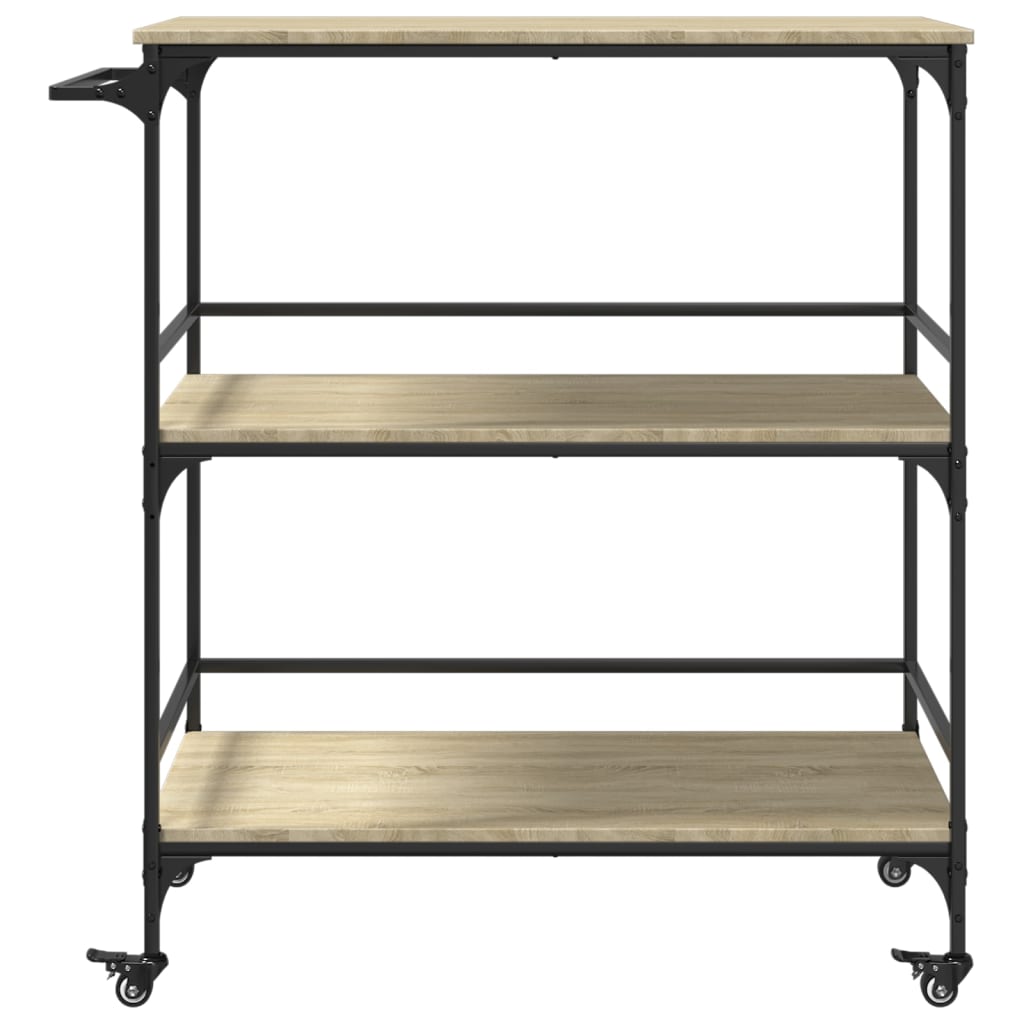 vidaXL Cărucior de bucătărie stejar sonoma 100,5x50x105 cm lemn vidaXL Cărucior de bucătărie stejar sonoma 100,5x50x105 cm lemn