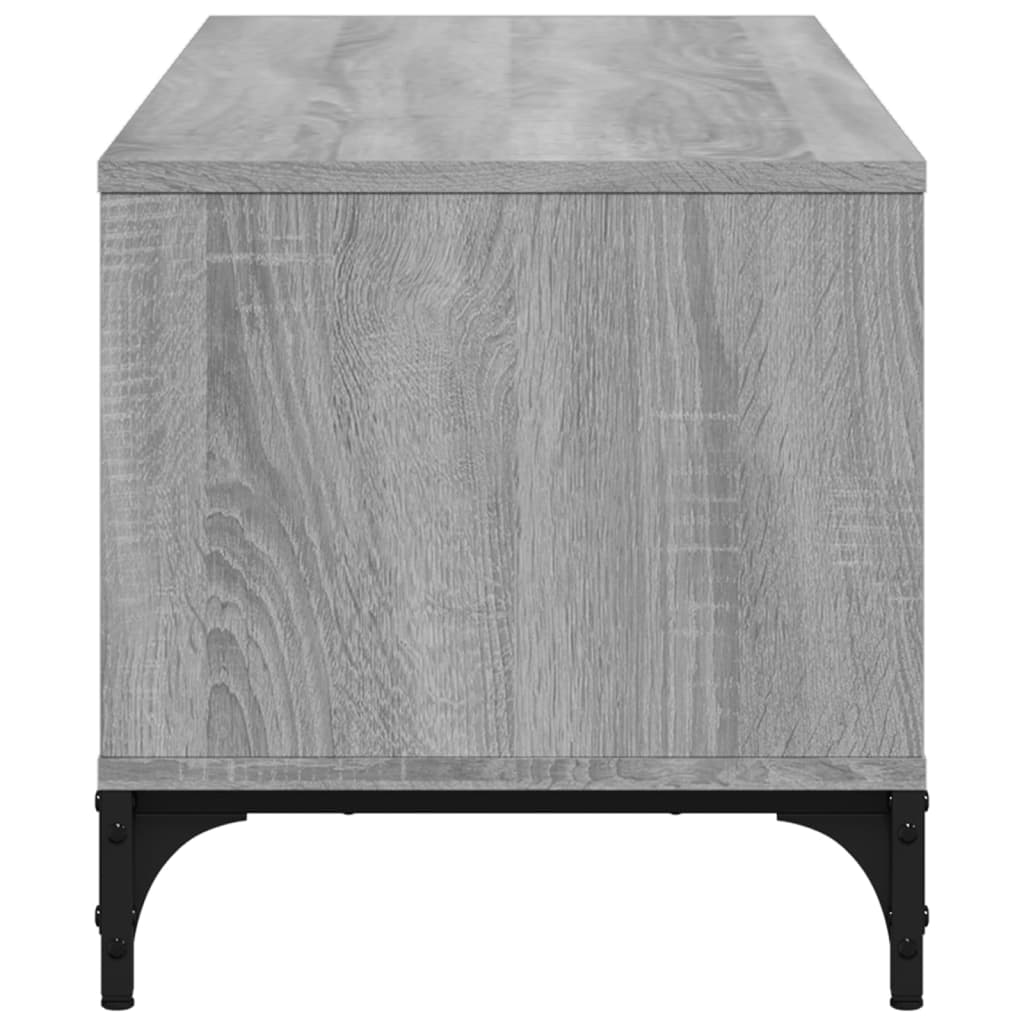 vidaXL Comodă TV, gri sonoma, 102x40x41 cm, lemn și oțel vidaXL Comodă TV, gri sonoma, 102x40x41 cm, lemn și oțel
