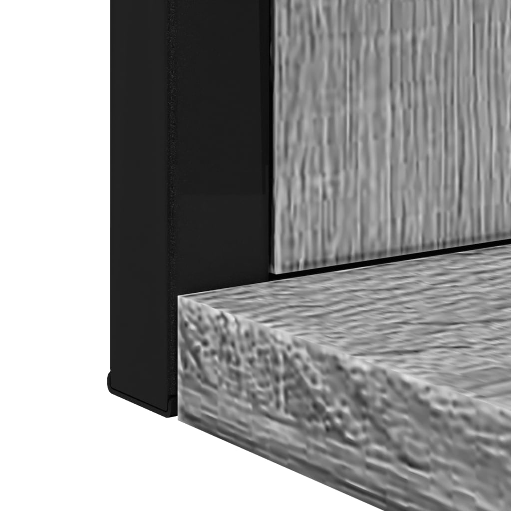 vidaXL Oglindă baie cu raft gri sonoma 50x12x60 cm lemn prelucrat