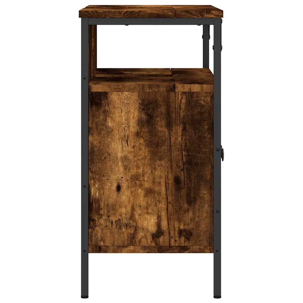 vidaXL Dulap chiuvetă baie, stejar fumuriu, 60x30x60 cm lemn prelucrat vidaXL Dulap chiuvetă baie, stejar fumuriu, 60x30x60 cm lemn prelucrat