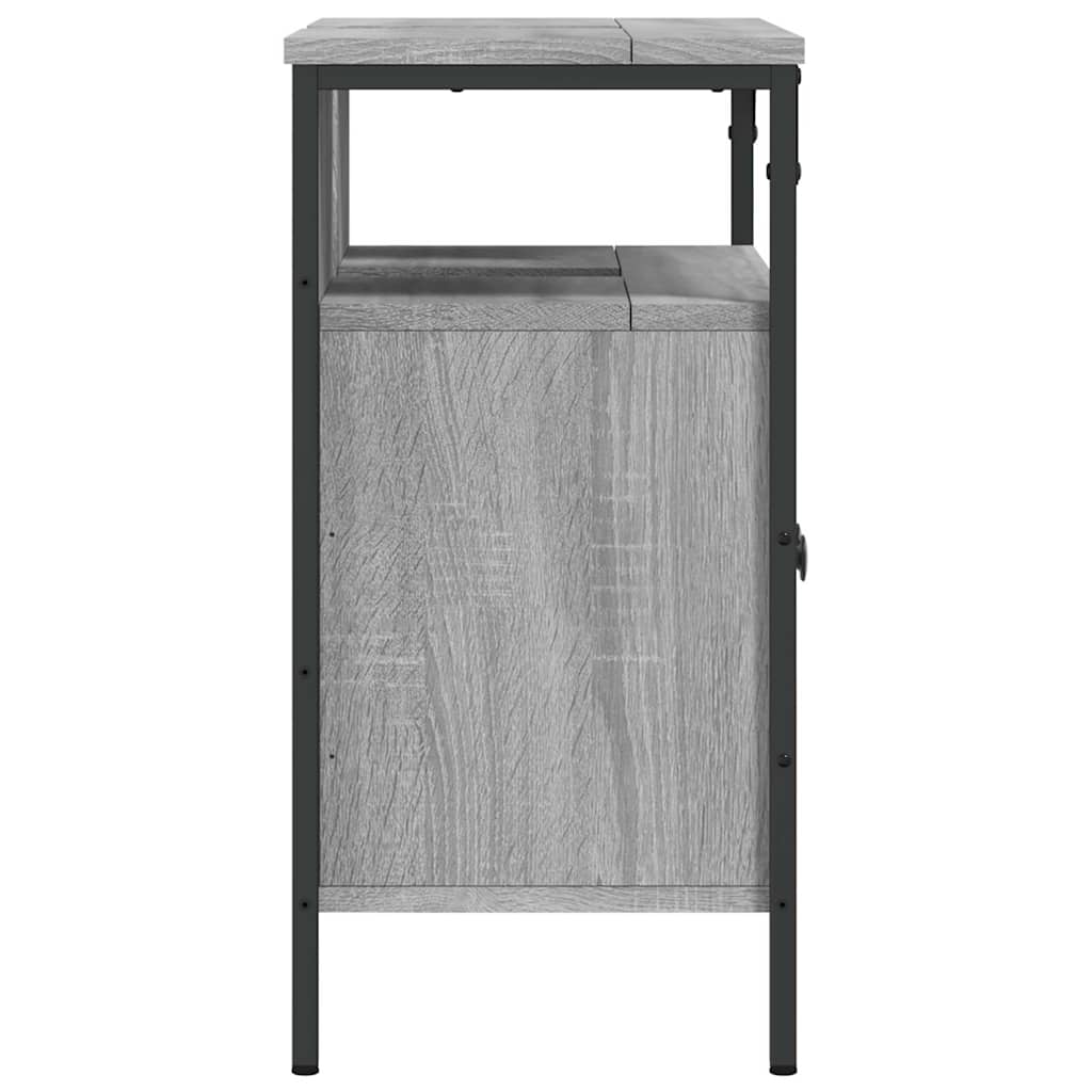vidaXL Dulap chiuvetă baie, gri sonoma, 60x30x60 cm, lemn prelucrat vidaXL Dulap chiuvetă baie, gri sonoma, 60x30x60 cm, lemn prelucrat