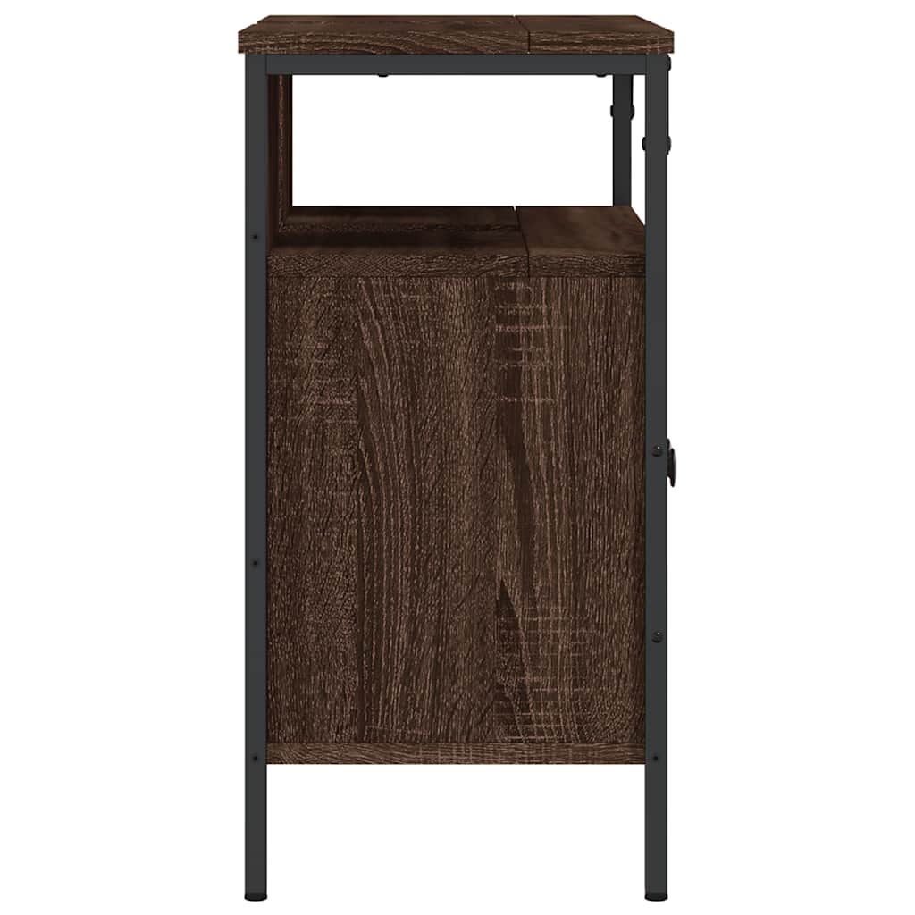 vidaXL Dulap chiuvetă de baie, stejar maro, 60x30x60 cm lemn prelucrat vidaXL Dulap chiuvetă de baie, stejar maro, 60x30x60 cm lemn prelucrat