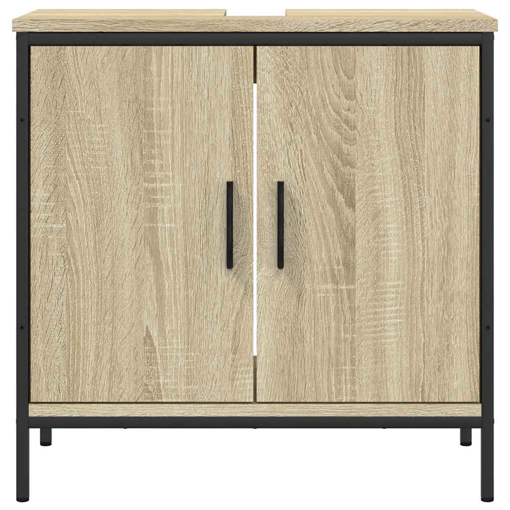 vidaXL Dulap chiuvetă baie, stejar sonoma, 60x30x60 cm, lemn prelucrat vidaXL Dulap chiuvetă baie, stejar sonoma, 60x30x60 cm, lemn prelucrat