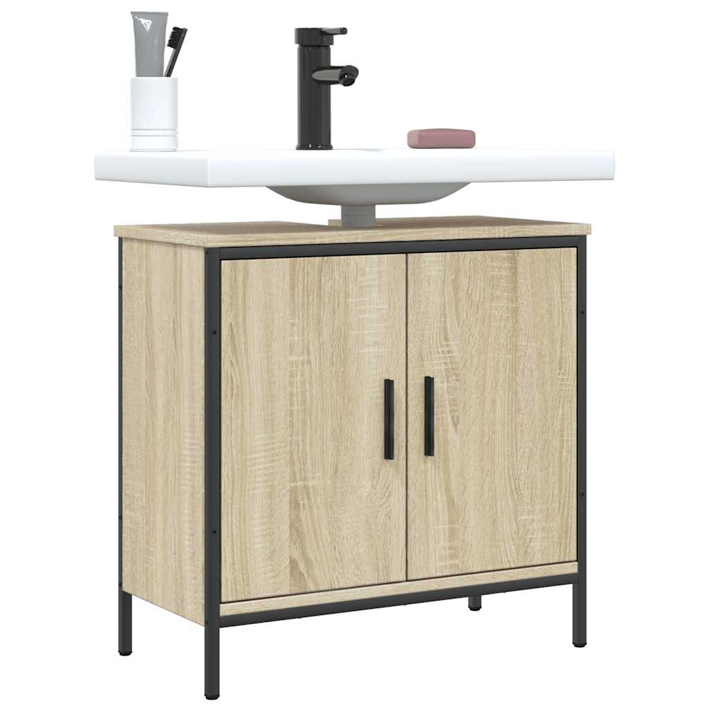 vidaXL Dulap chiuvetă baie, stejar sonoma, 60x30x60 cm, lemn prelucrat vidaXL Dulap chiuvetă baie, stejar sonoma, 60x30x60 cm, lemn prelucrat