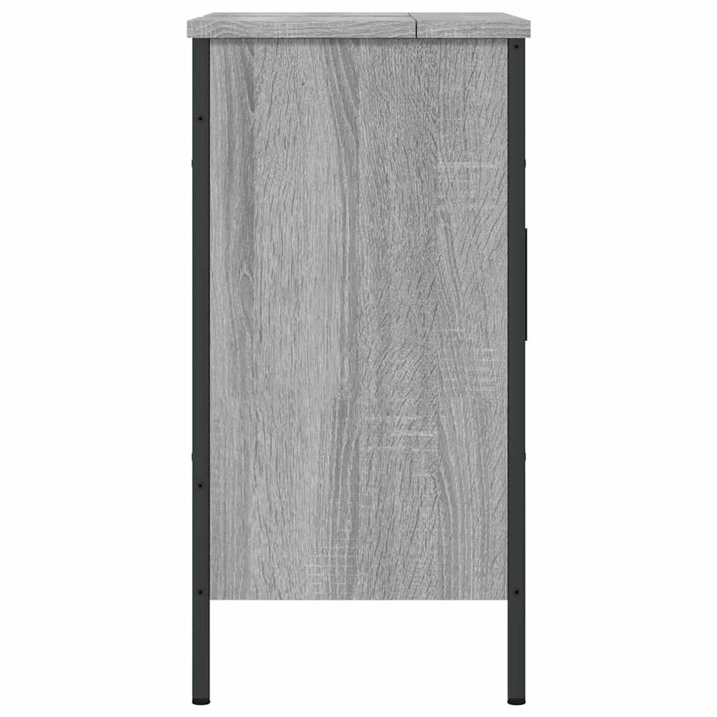 vidaXL Dulap chiuvetă baie, gri sonoma, 60x30x60 cm, lemn prelucrat vidaXL Dulap chiuvetă baie, gri sonoma, 60x30x60 cm, lemn prelucrat