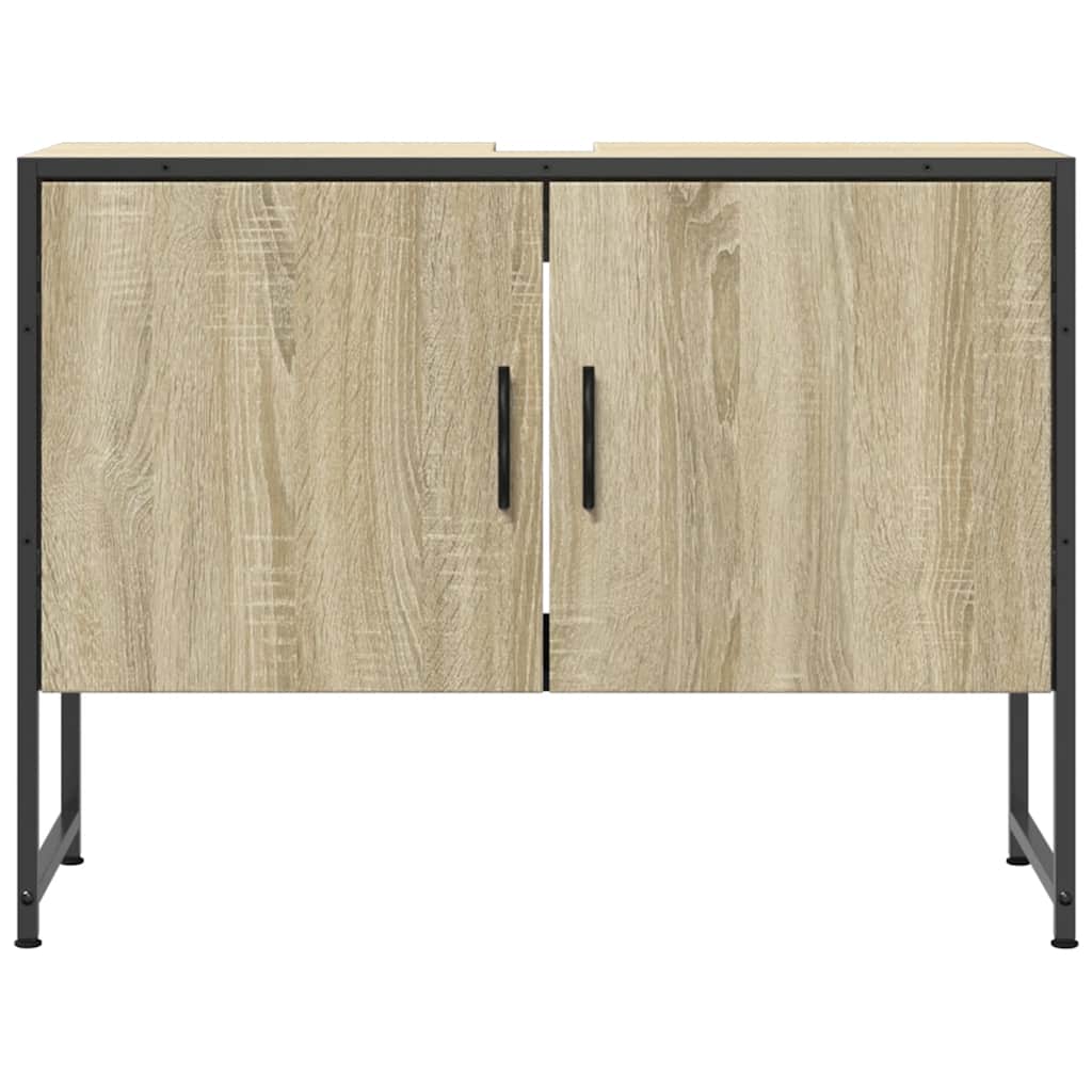 vidaXL Dulap chiuveta de baie, stejar sonoma, 80x33x60cm lemn compozit vidaXL Dulap chiuveta de baie, stejar sonoma, 80x33x60cm lemn compozit