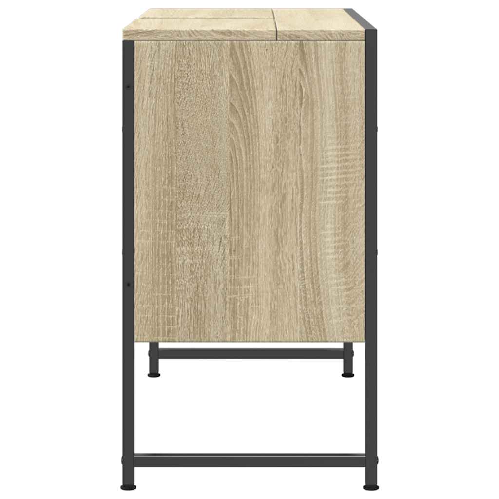 vidaXL Dulap chiuveta de baie, stejar sonoma, 80x33x60cm lemn compozit vidaXL Dulap chiuveta de baie, stejar sonoma, 80x33x60cm lemn compozit