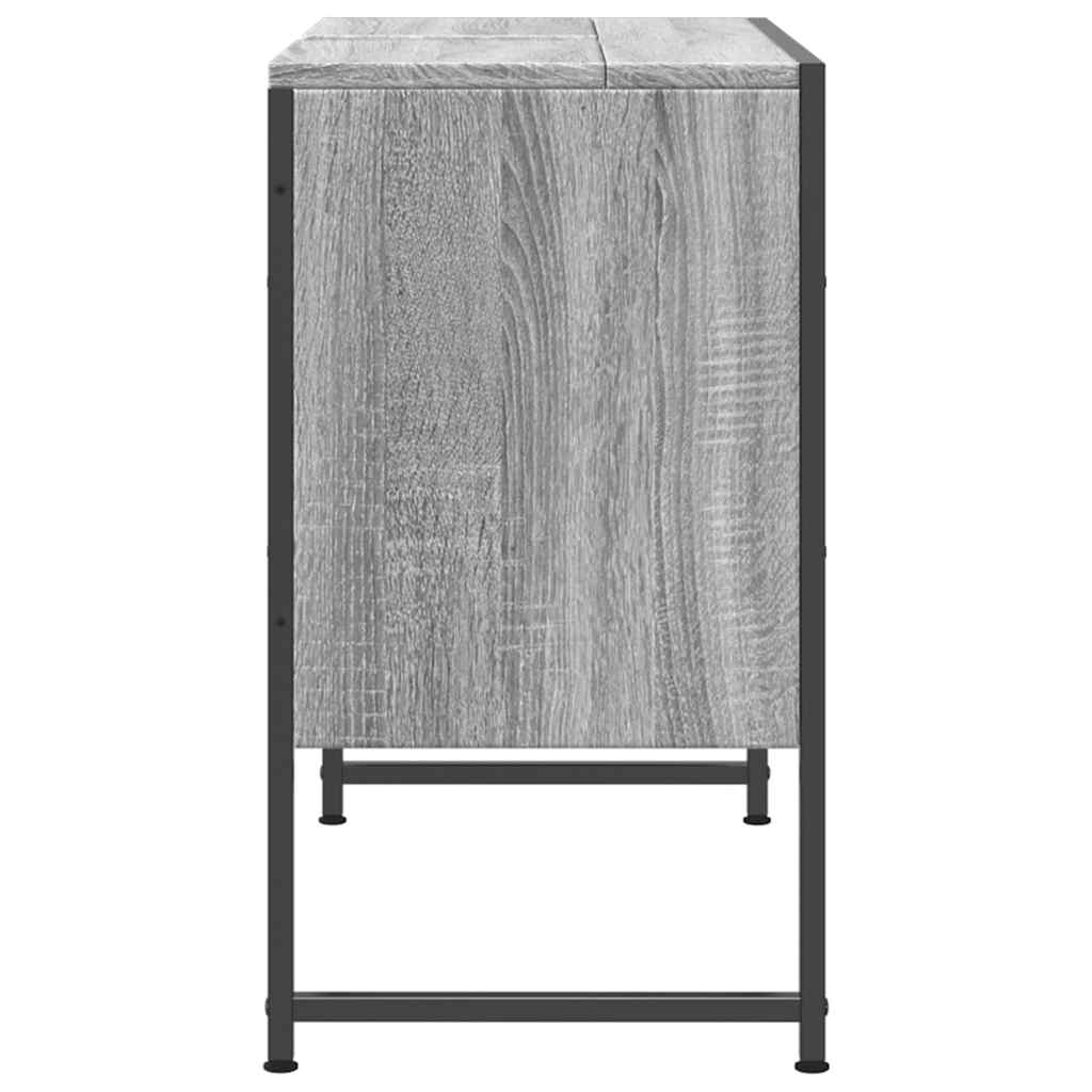 vidaXL Dulap chiuveta de baie, gri sonoma, 80x33x60 cm, lemn compozit vidaXL Dulap chiuveta de baie, gri sonoma, 80x33x60 cm, lemn compozit