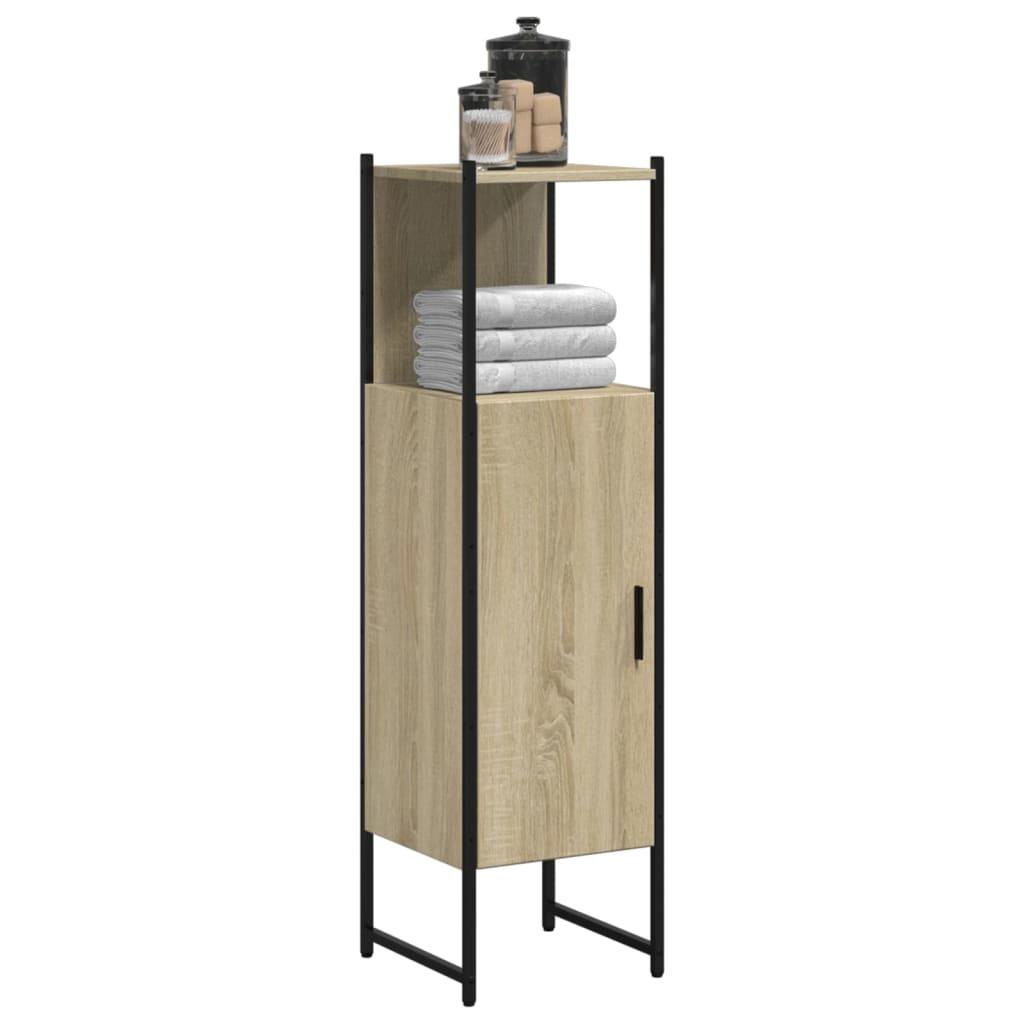 vidaXL Dulap de baie, stejar sonoma, 33x33x120,5 cm, lemn prelucrat vidaXL Dulap de baie, stejar sonoma, 33x33x120,5 cm, lemn prelucrat