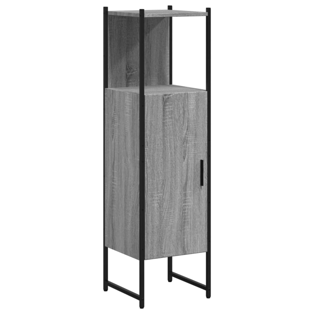 vidaXL Dulap de baie, gri sonoma, 33x33x120,5 cm, lemn prelucrat vidaXL Dulap de baie, gri sonoma, 33x33x120,5 cm, lemn prelucrat