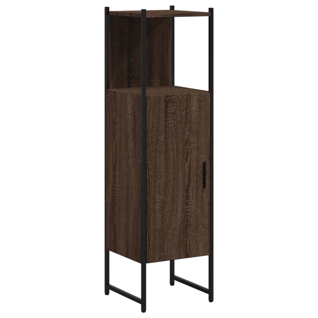 vidaXL Dulap de baie, stejar maro, 33x33x120,5 cm, lemn prelucrat vidaXL Dulap de baie, stejar maro, 33x33x120,5 cm, lemn prelucrat