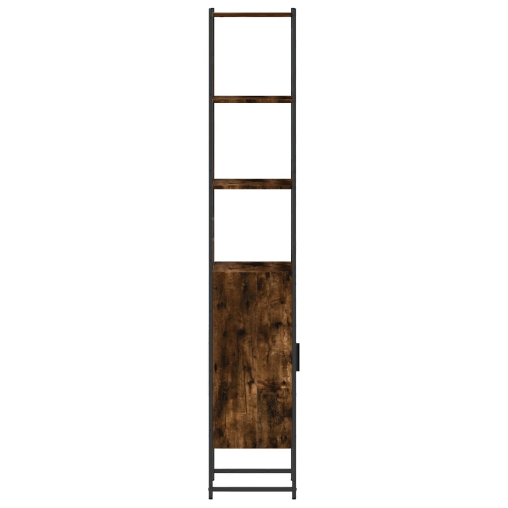 vidaXL Dulap de baie, stejar afumat, 33x33x185,5 cm, lemn prelucrat vidaXL Dulap de baie, stejar afumat, 33x33x185,5 cm, lemn prelucrat