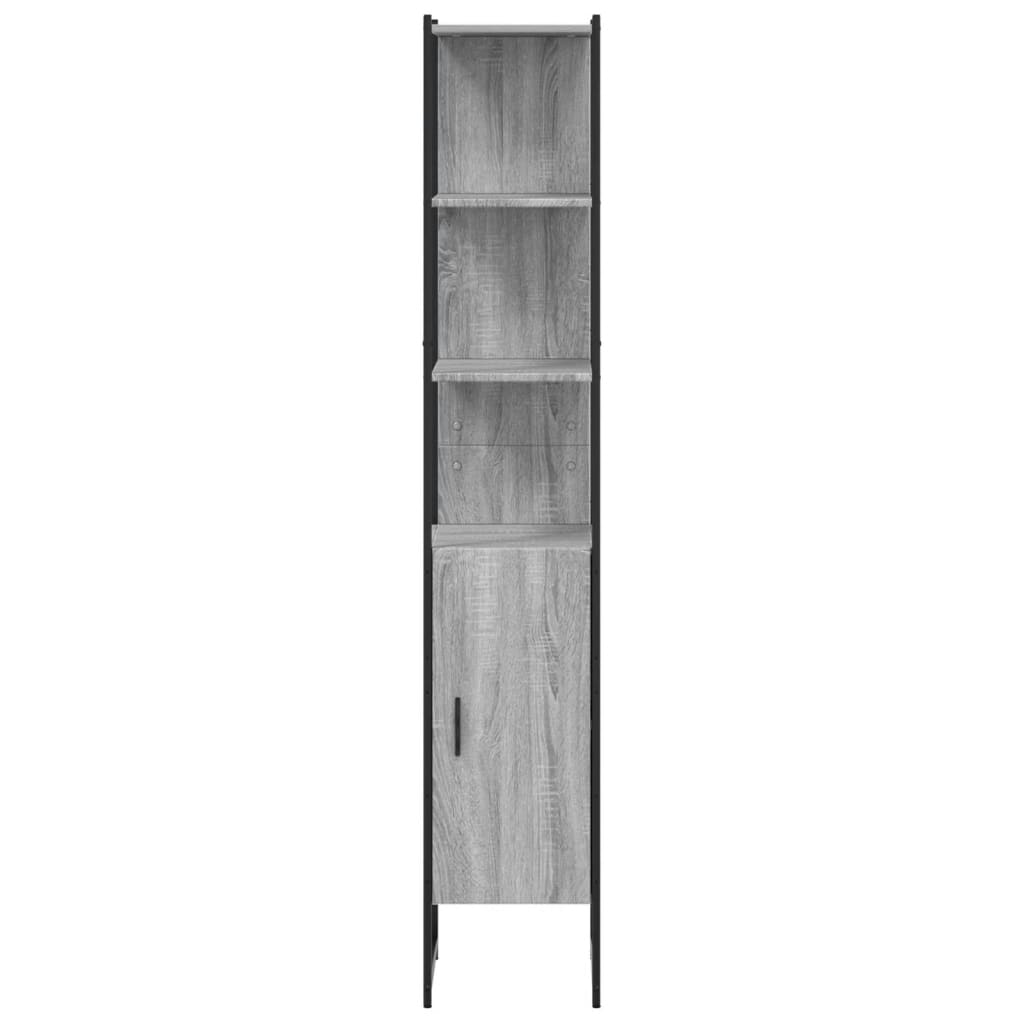 vidaXL Dulap de baie, gri sonoma, 33x33x185,5 cm, lemn prelucrat vidaXL Dulap de baie, gri sonoma, 33x33x185,5 cm, lemn prelucrat