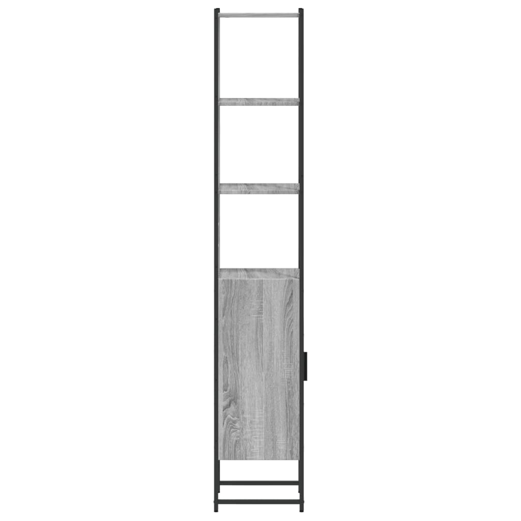 vidaXL Dulap de baie, gri sonoma, 33x33x185,5 cm, lemn prelucrat vidaXL Dulap de baie, gri sonoma, 33x33x185,5 cm, lemn prelucrat