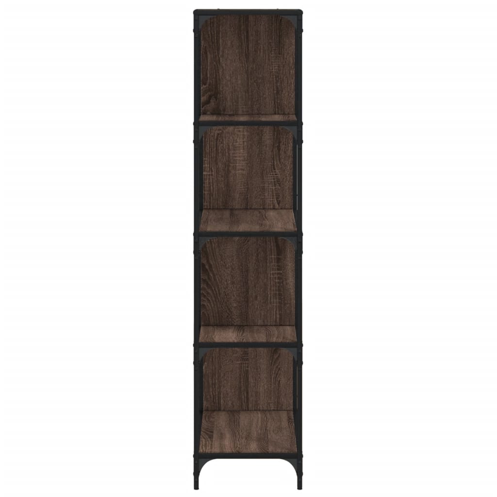 vidaXL Bibliotecă cu 4 niveluri stejar maro 139x33,5x149 cm lemn vidaXL Bibliotecă cu 4 niveluri stejar maro 139x33,5x149 cm lemn