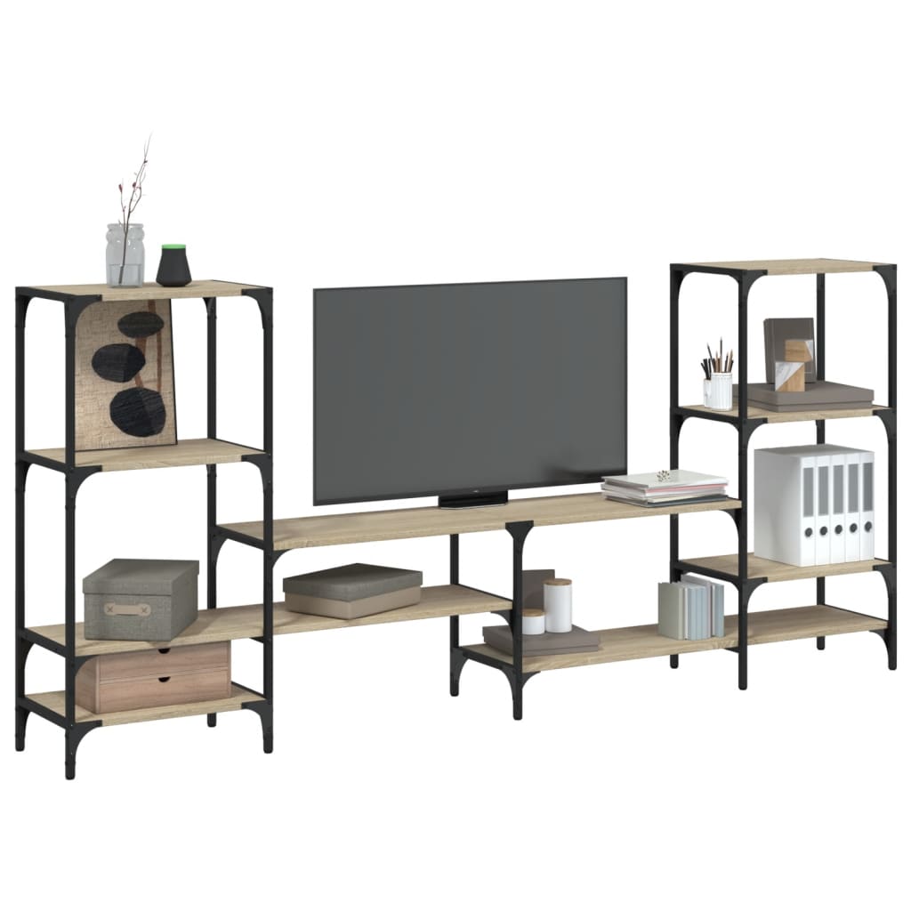 vidaXL Comodă TV, stejar sonoma, 206,5x28,5x95 cm, lemn compozit vidaXL Comodă TV, stejar sonoma, 206,5x28,5x95 cm, lemn compozit