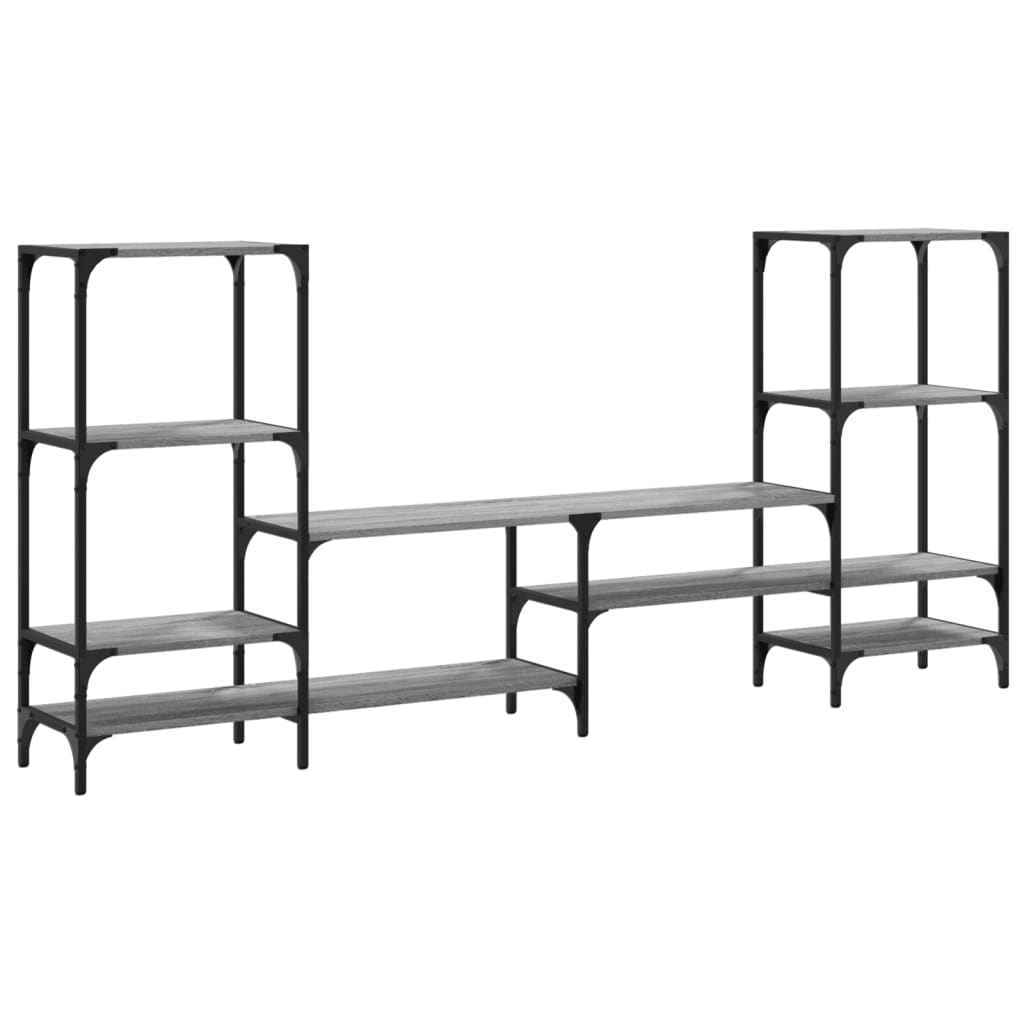 vidaXL Comodă TV, gri sonoma, 206,5x28,5x95 cm, lemn compozit vidaXL Comodă TV, gri sonoma, 206,5x28,5x95 cm, lemn compozit