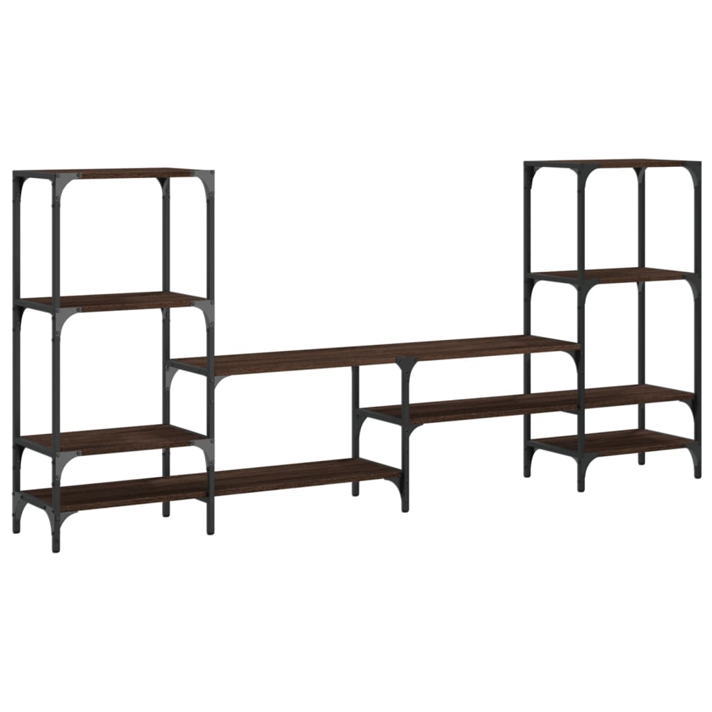 vidaXL Dulap TV, stejar maro, 206,5x28,5x95 cm, lemn prelucrat vidaXL Dulap TV, stejar maro, 206,5x28,5x95 cm, lemn prelucrat