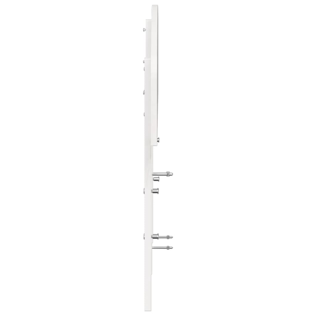 vidaXL Tăblie de pat, alb, 200 cm, lemn masiv de pin