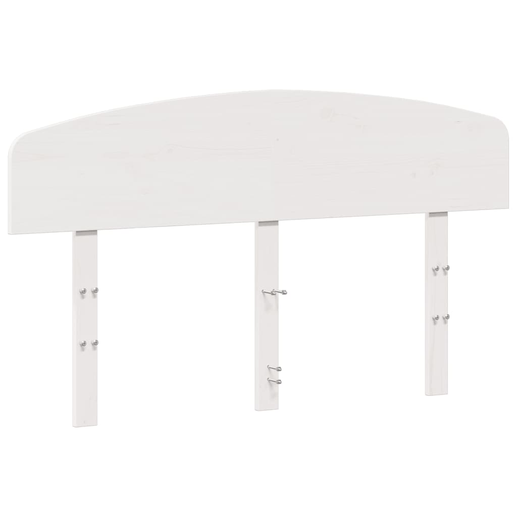 vidaXL Tăblie de pat, alb, 150 cm, lemn masiv de pin vidaXL Tăblie de pat, alb, 150 cm, lemn masiv de pin