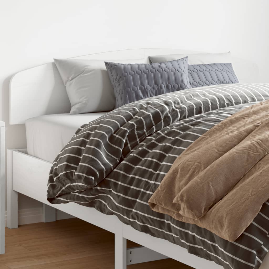 vidaXL Tăblie de pat, alb, 150 cm, lemn masiv de pin vidaXL Tăblie de pat, alb, 150 cm, lemn masiv de pin