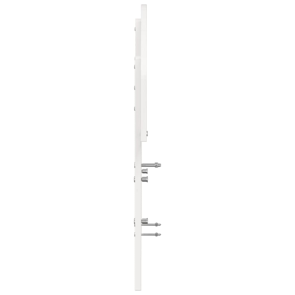 vidaXL Tăblie de pat, alb, 135 cm, lemn masiv de pin