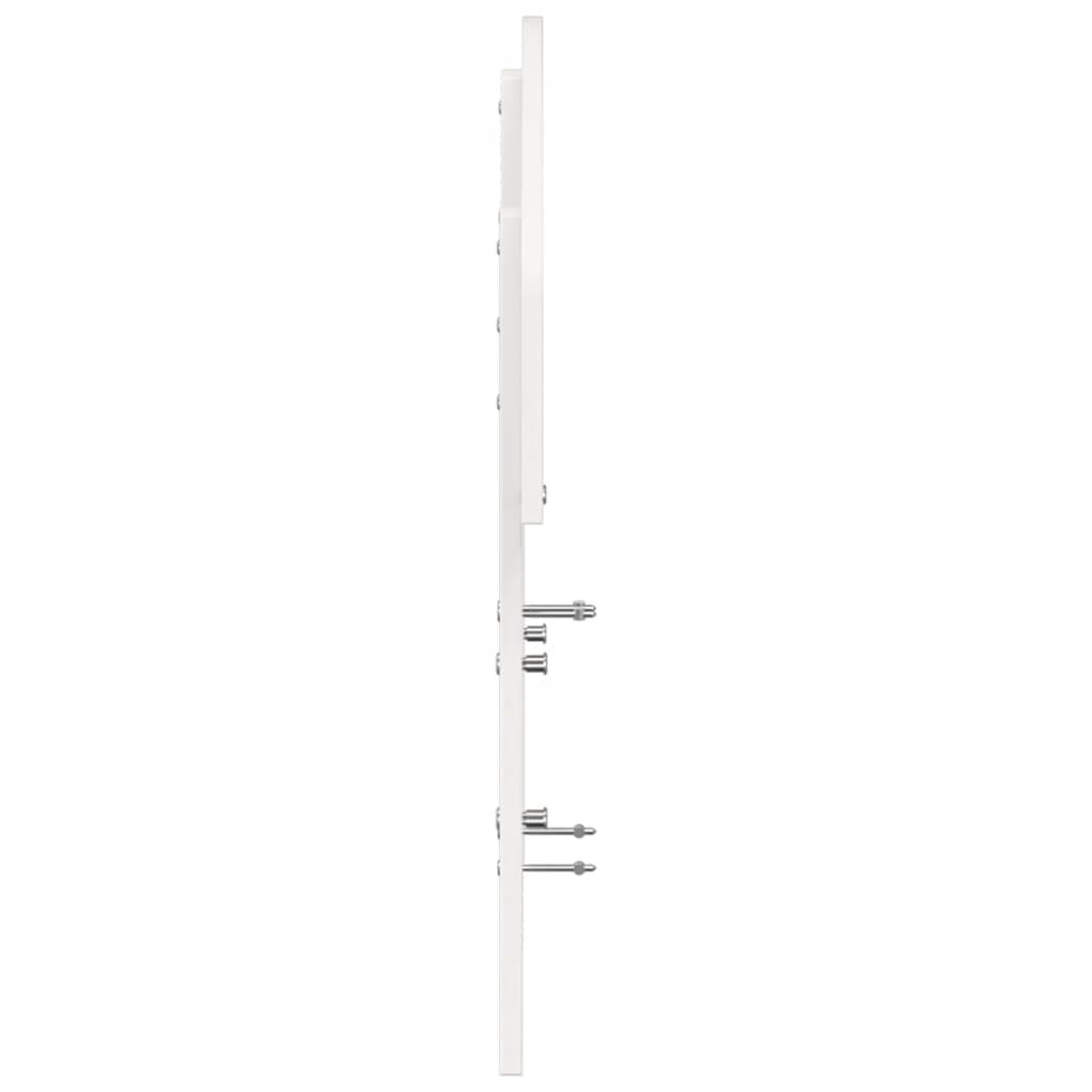 vidaXL Tăblie de pat, alb, 120 cm, lemn masiv de pin