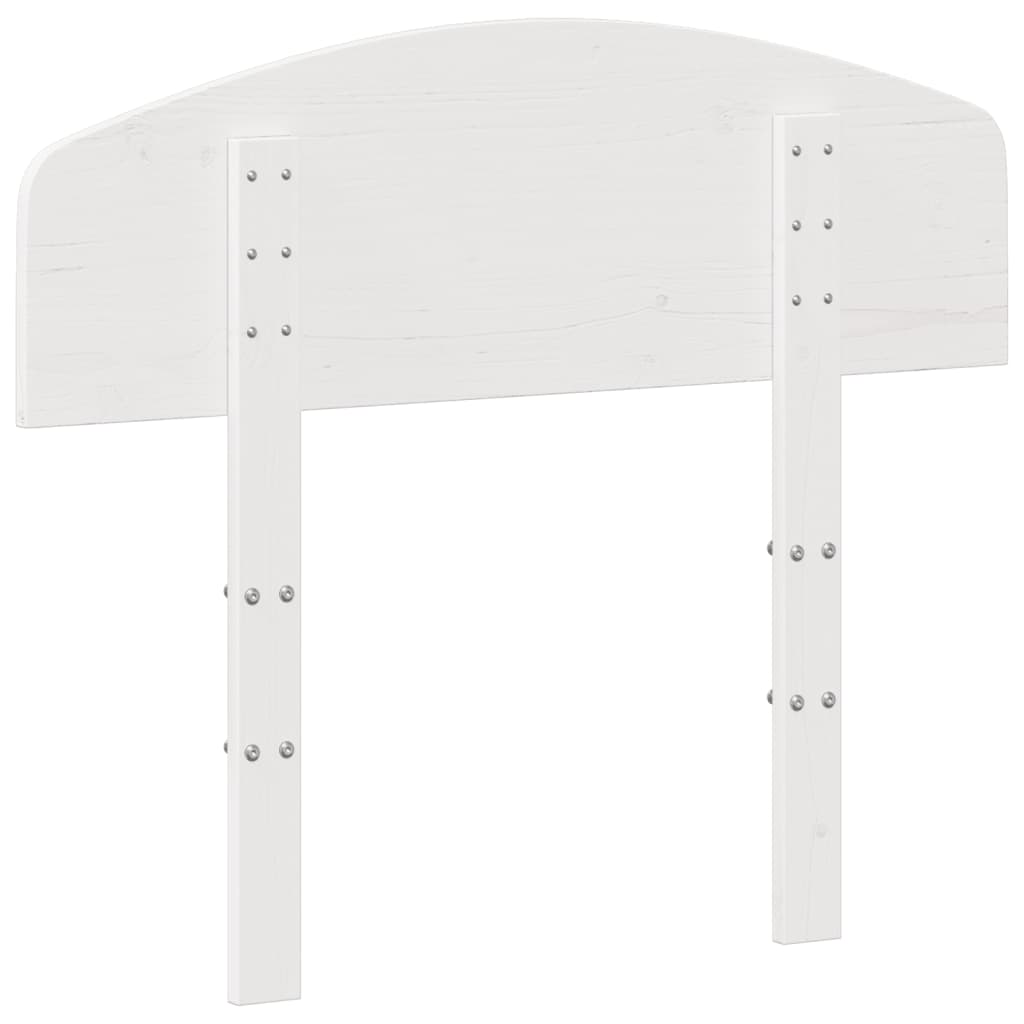vidaXL Tăblie de pat, alb, 90 cm, lemn masiv de pin vidaXL Tăblie de pat, alb, 90 cm, lemn masiv de pin