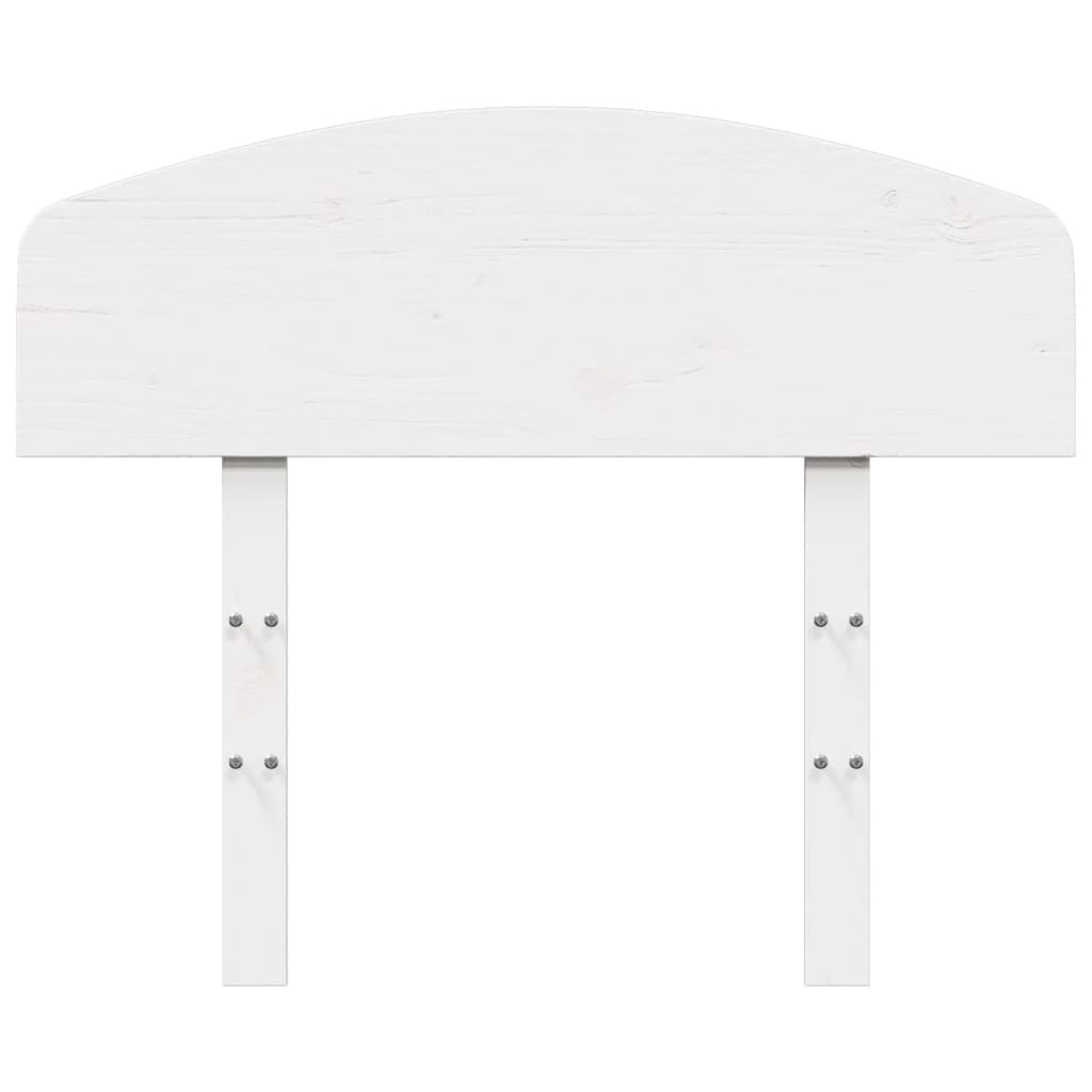 vidaXL Tăblie de pat, alb, 75 cm, lemn masiv de pin vidaXL Tăblie de pat, alb, 75 cm, lemn masiv de pin