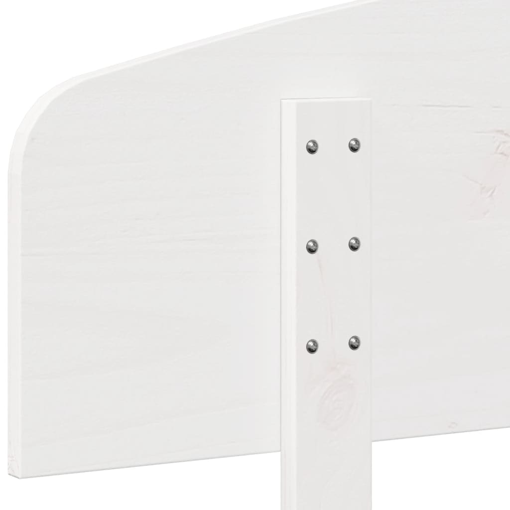 vidaXL Tăblie de pat, alb, 75 cm, lemn masiv de pin vidaXL Tăblie de pat, alb, 75 cm, lemn masiv de pin