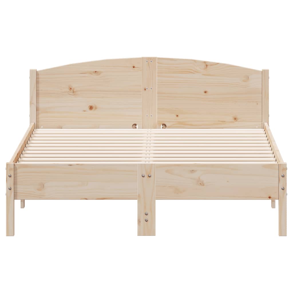 vidaXL Cadru de pat fără saltea, 120x190 cm, lemn masiv pin vidaXL Cadru de pat fără saltea, 120x190 cm, lemn masiv pin