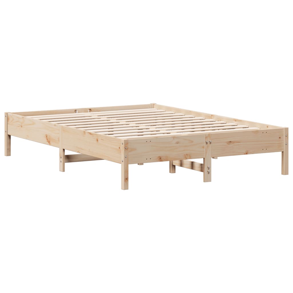 vidaXL Cadru de pat fără saltea, 160x200 cm, lemn masiv pin vidaXL Cadru de pat fără saltea, 160x200 cm, lemn masiv pin