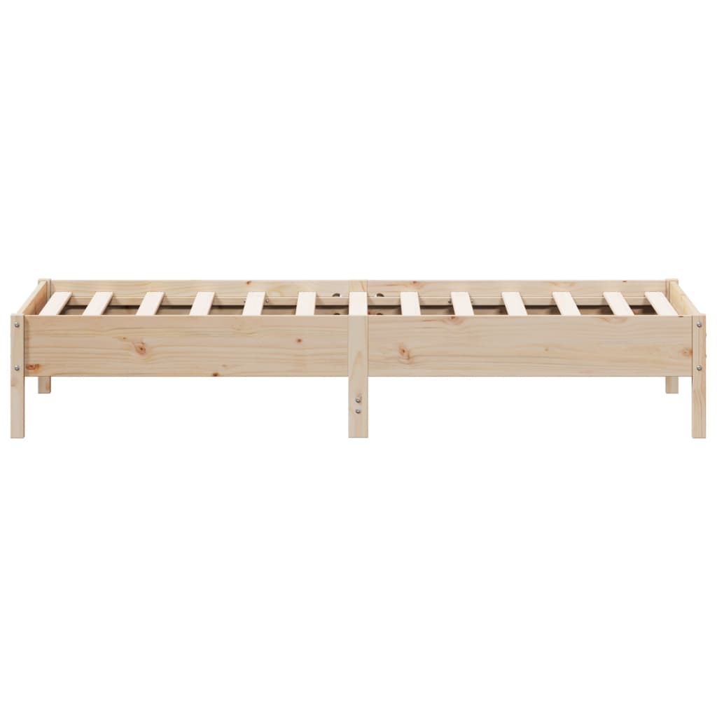 vidaXL Cadru de pat fără saltea, 90x200 cm, lemn masiv pin