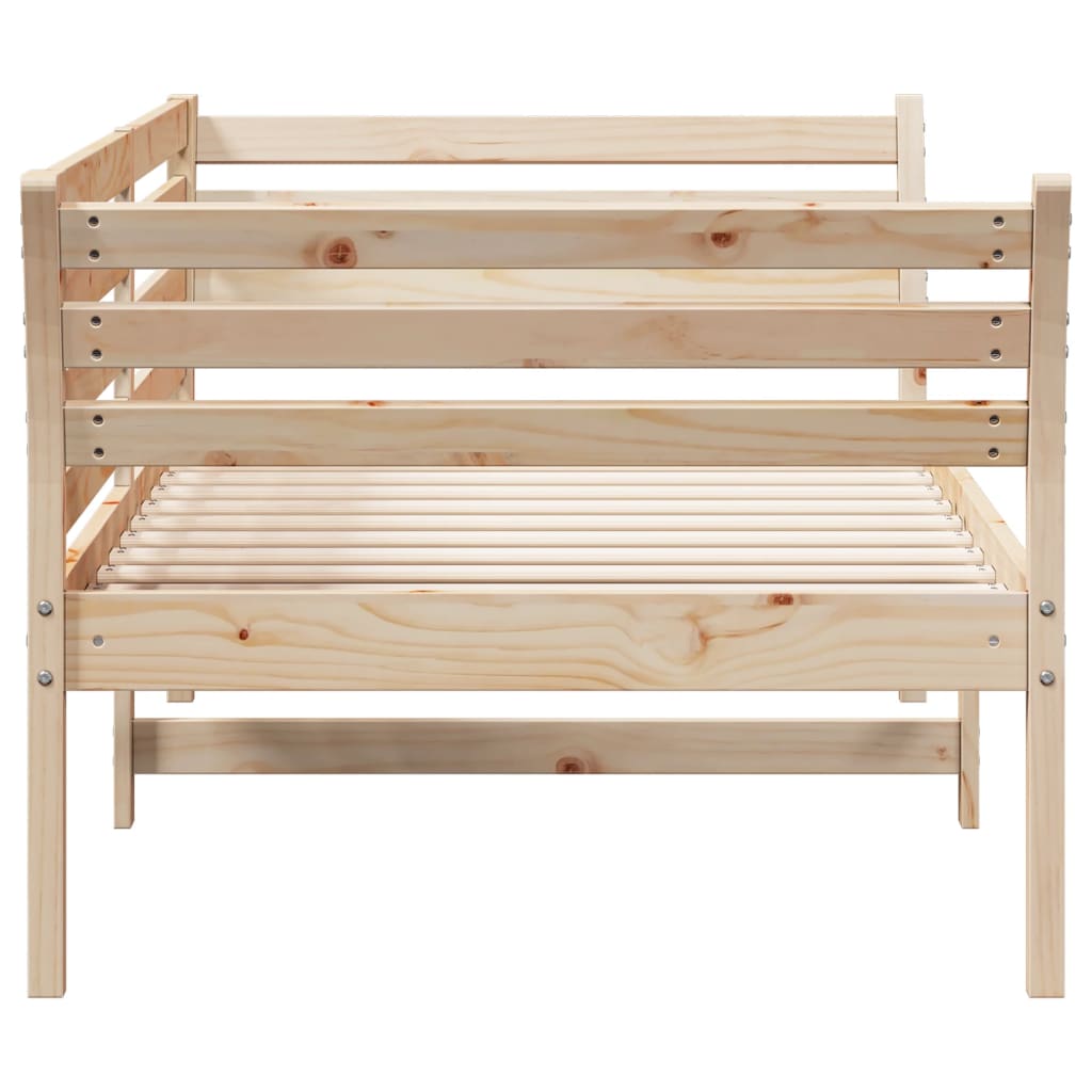 vidaXL Pat de zi fără saltea 75x190 cm din lemn masiv de pin