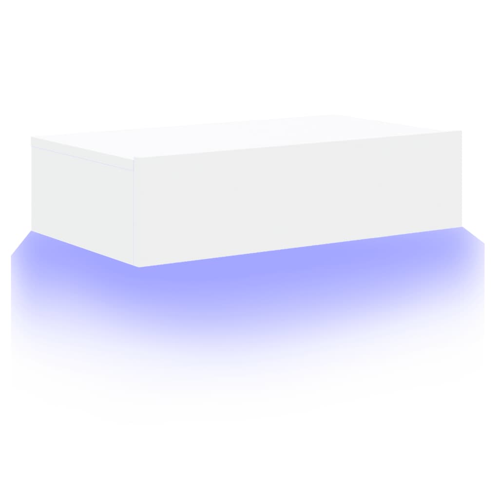 vidaXL Dulap TV cu lumini LED, alb, 60x35x15,5 cm vidaXL Dulap TV cu lumini LED, alb, 60x35x15,5 cm