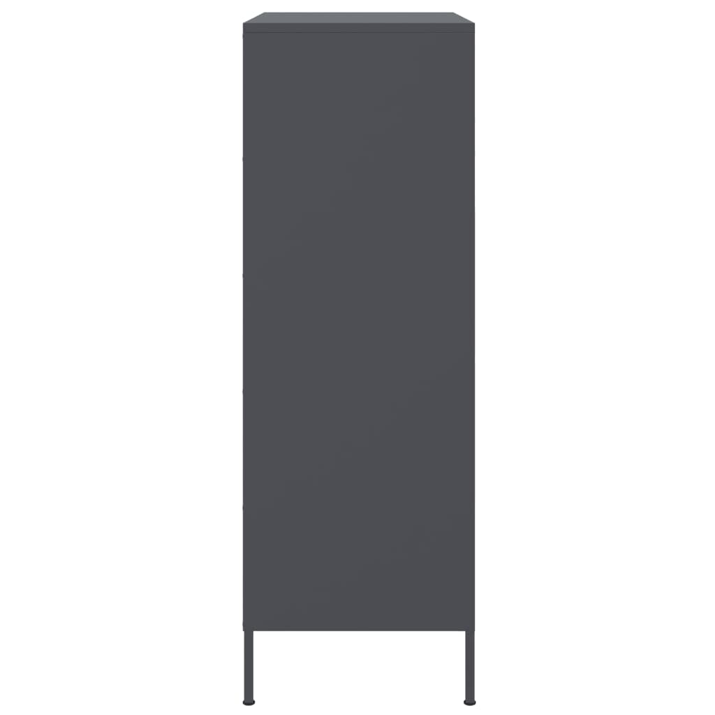 vidaXL Dulap înalt, antracit, 68x39x113 cm, oțel vidaXL Dulap înalt, antracit, 68x39x113 cm, oțel