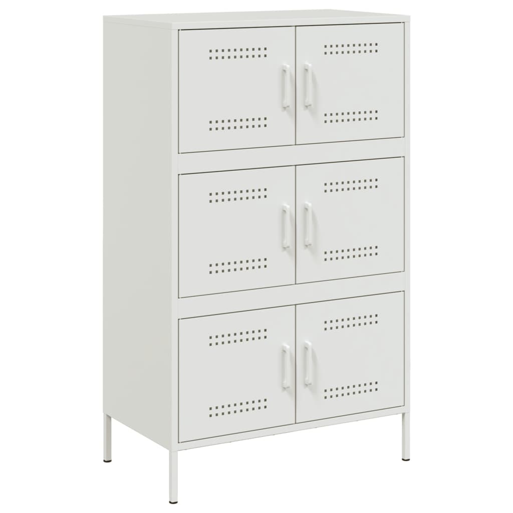 vidaXL Dulap înalt, alb, 68x39x113 cm, oțel vidaXL Dulap înalt, alb, 68x39x113 cm, oțel