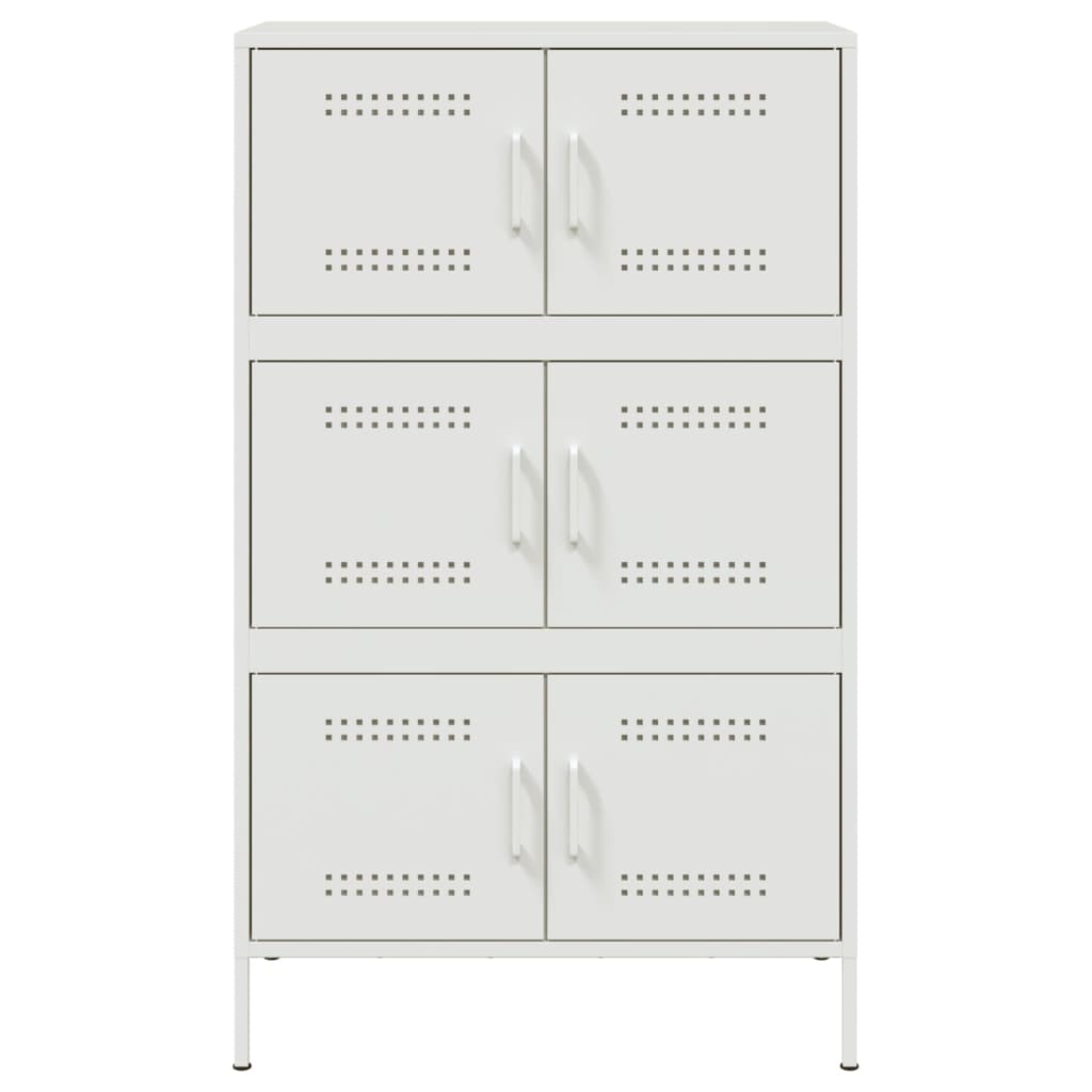 vidaXL Dulap înalt, alb, 68x39x113 cm, oțel vidaXL Dulap înalt, alb, 68x39x113 cm, oțel