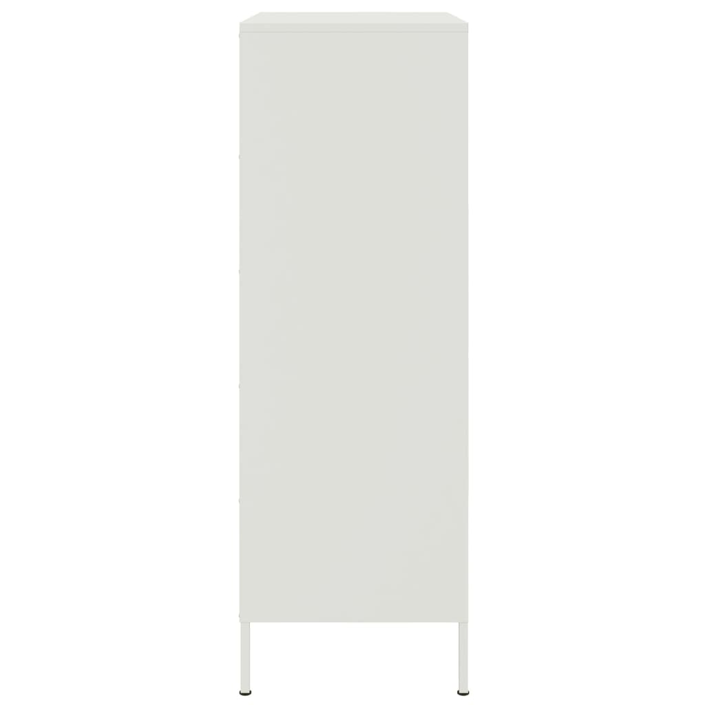 vidaXL Dulap înalt, alb, 68x39x113 cm, oțel vidaXL Dulap înalt, alb, 68x39x113 cm, oțel