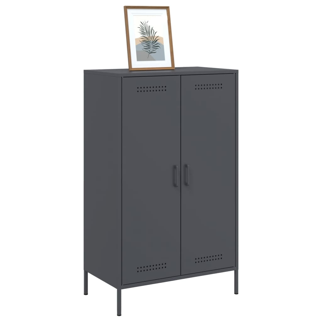 vidaXL Dulap înalt, antracit, 68x39x113 cm, oțel vidaXL Dulap înalt, antracit, 68x39x113 cm, oțel