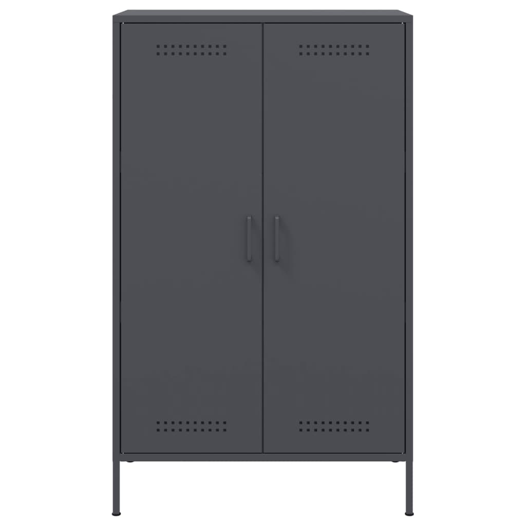 vidaXL Dulap înalt, antracit, 68x39x113 cm, oțel vidaXL Dulap înalt, antracit, 68x39x113 cm, oțel
