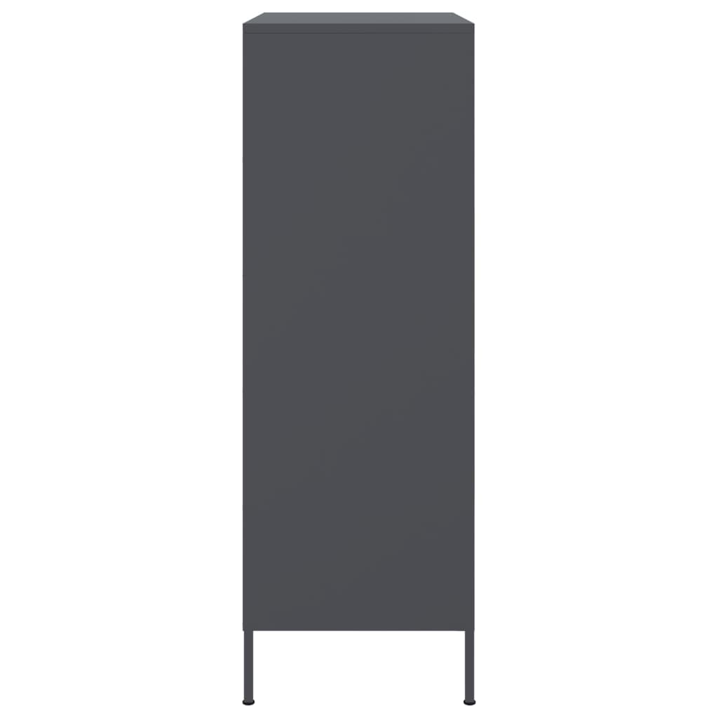 vidaXL Dulap înalt, antracit, 68x39x113 cm, oțel vidaXL Dulap înalt, antracit, 68x39x113 cm, oțel
