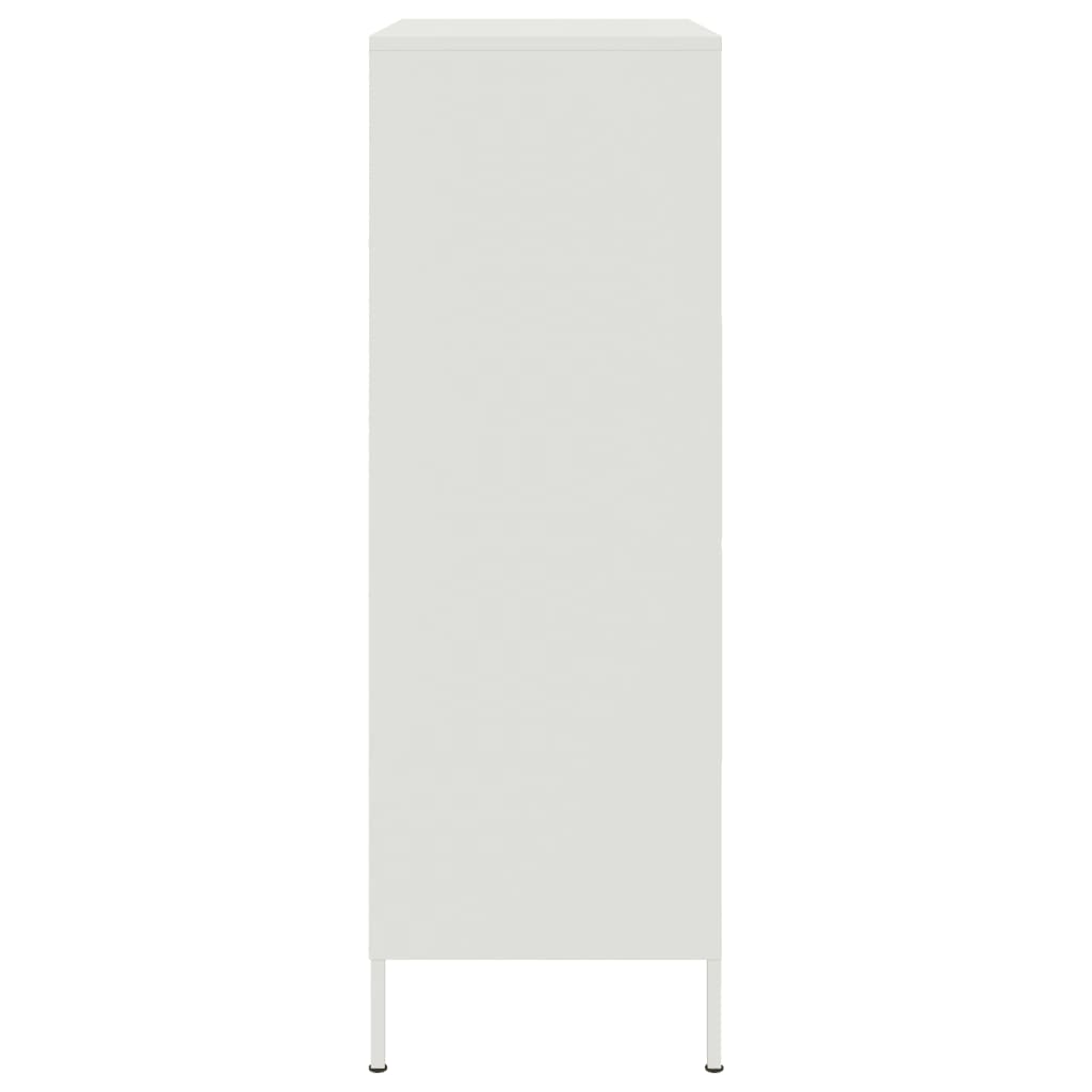 vidaXL Dulap înalt, alb, 68x39x113 cm, oțel