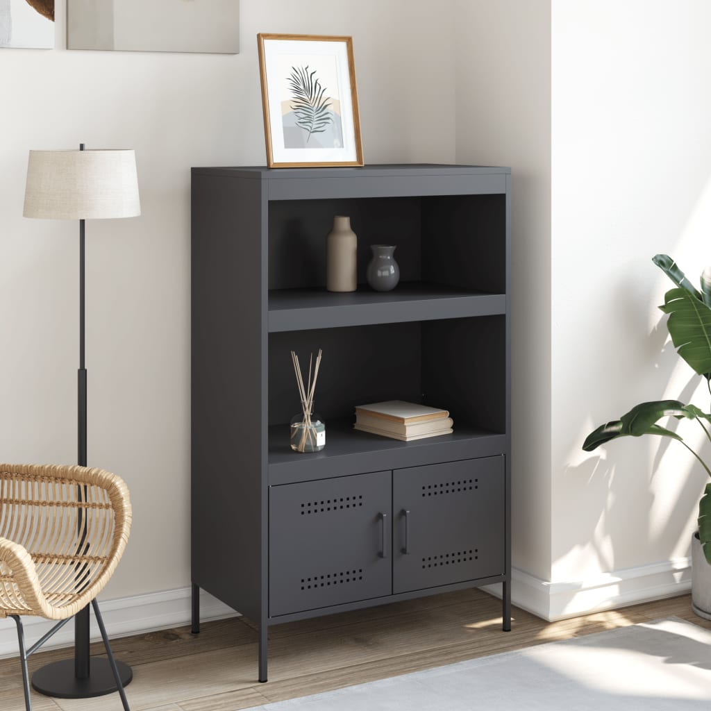 vidaXL Dulap înalt, antracit, 68x39x113 cm, oțel vidaXL Dulap înalt, antracit, 68x39x113 cm, oțel