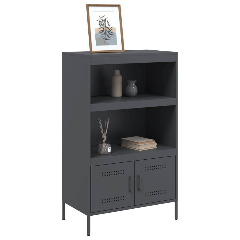 vidaXL Dulap înalt, antracit, 68x39x113 cm, oțel vidaXL Dulap înalt, antracit, 68x39x113 cm, oțel