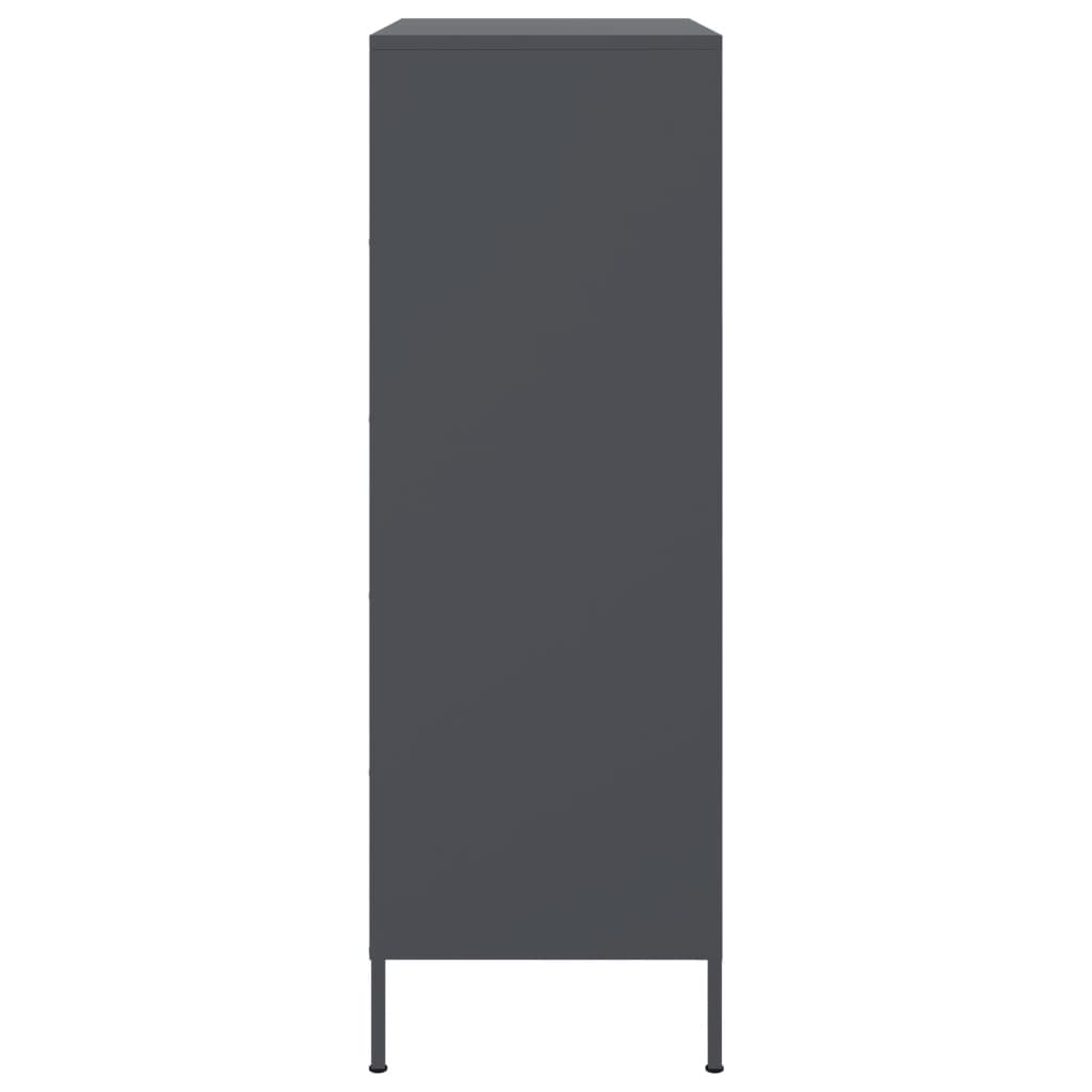 vidaXL Dulap înalt, antracit, 68x39x113 cm, oțel vidaXL Dulap înalt, antracit, 68x39x113 cm, oțel